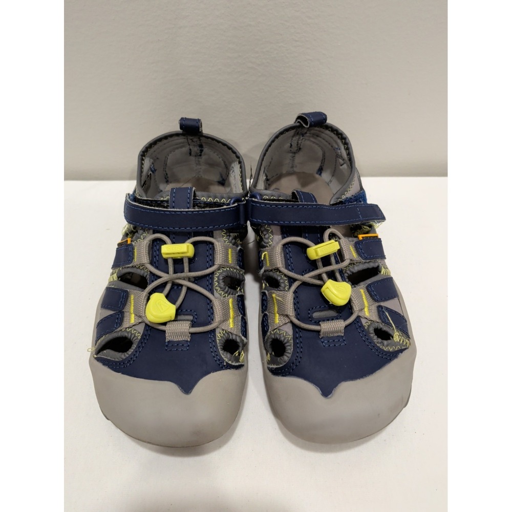 Keen Knotch Creek Fisherman Sandals Blue Kids Size 1 1026153 Strappy Low Top